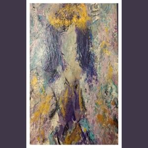"She's an Angel" Original Abstract Acrylic Painting